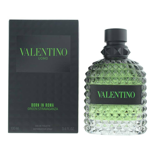 Valentino Uomo Born In Roma Green Stravaganza 3.4oz Edt