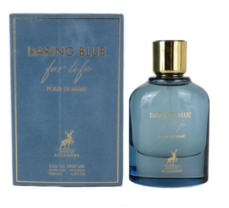 Daring Blue 3.4oz Edp for Men By Maison Alhambra
